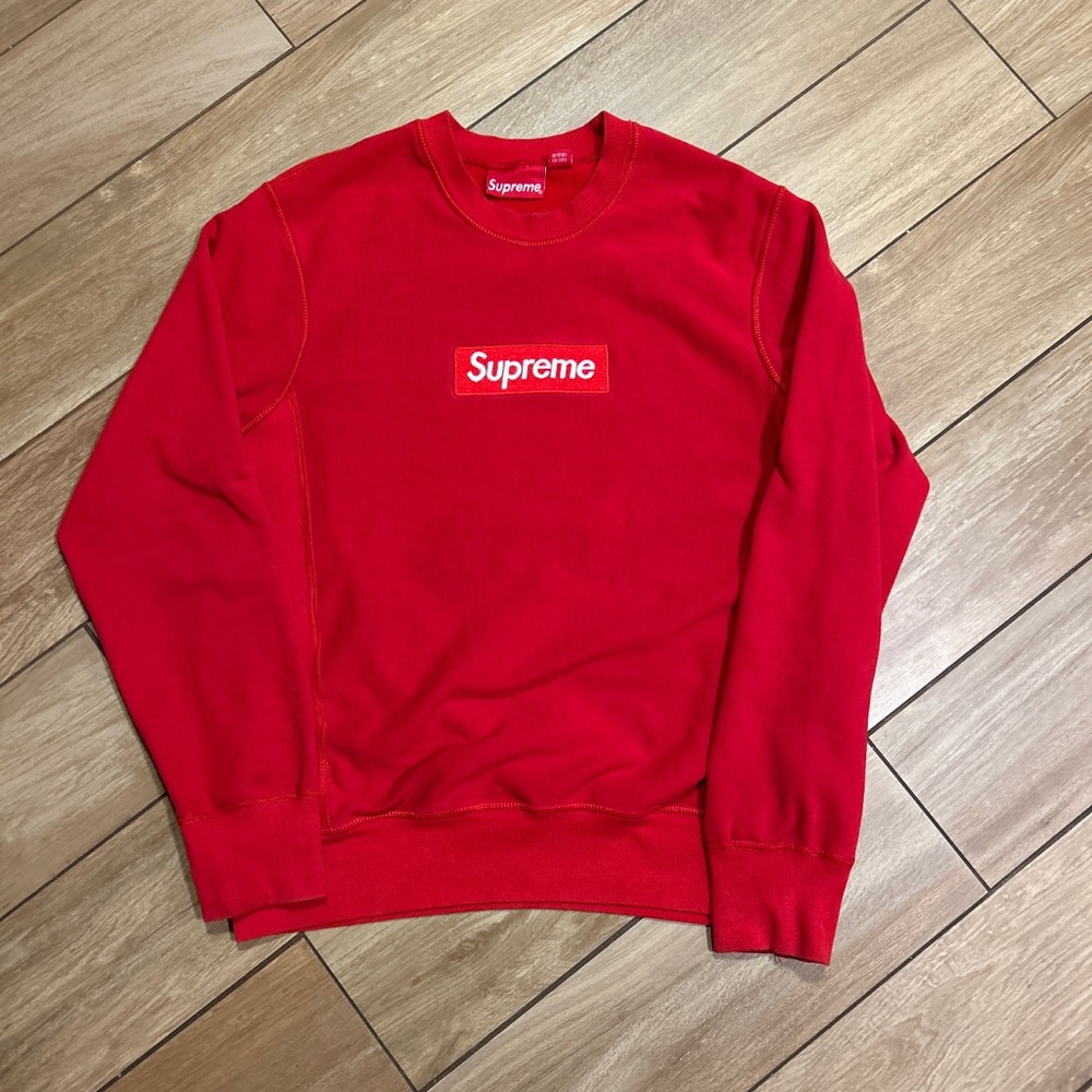 Supreme Red Crewneck with Box Logo